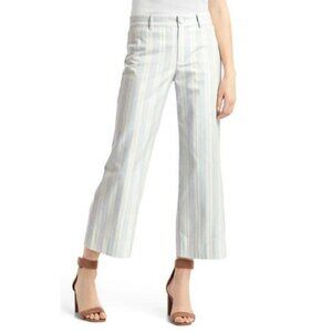 GAP Womens 4 Wide Leg Crop Stripes Culottes Pant